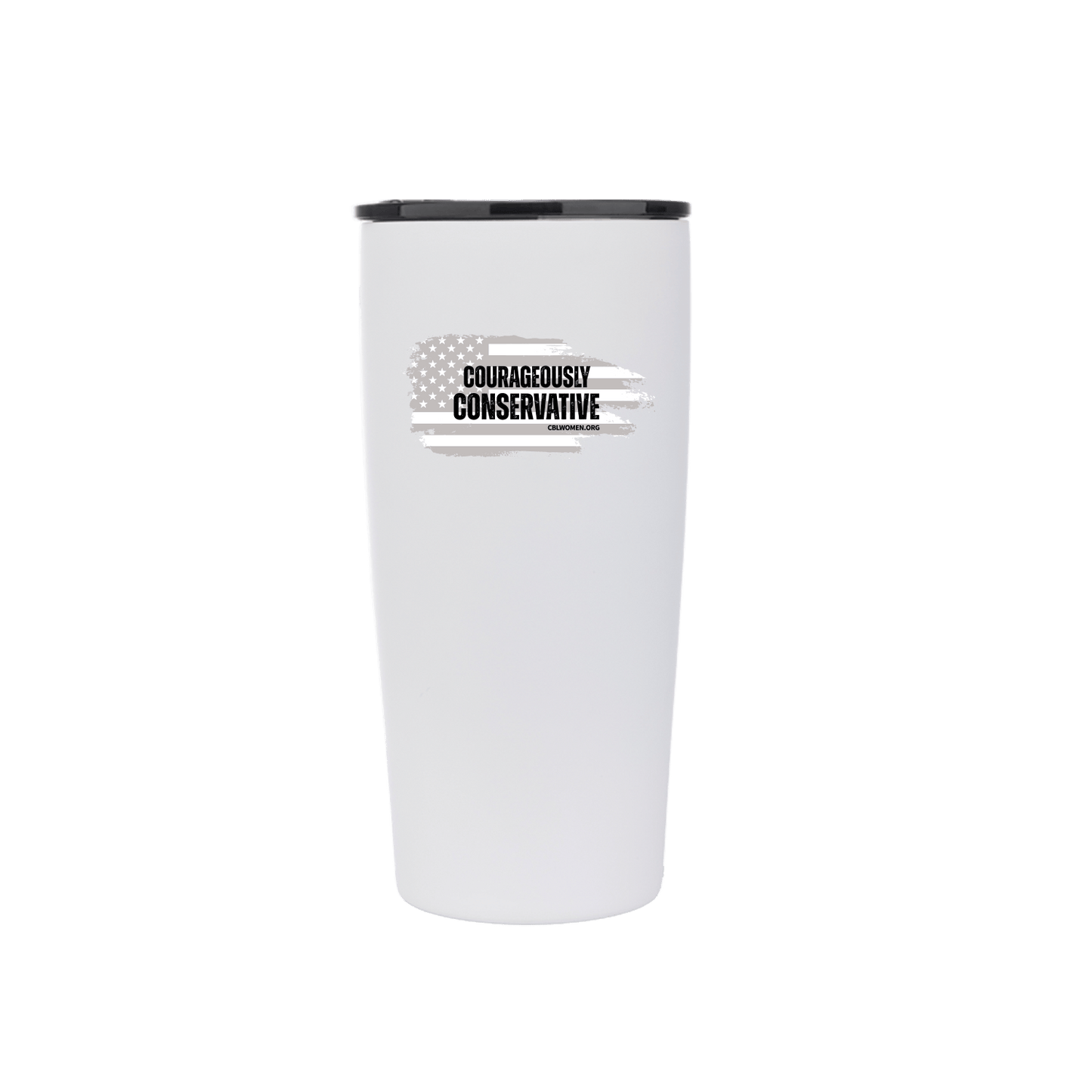 COURAGEOUSLY CONSERVATIVE FLAG Grip 20 with Mag Lid - White