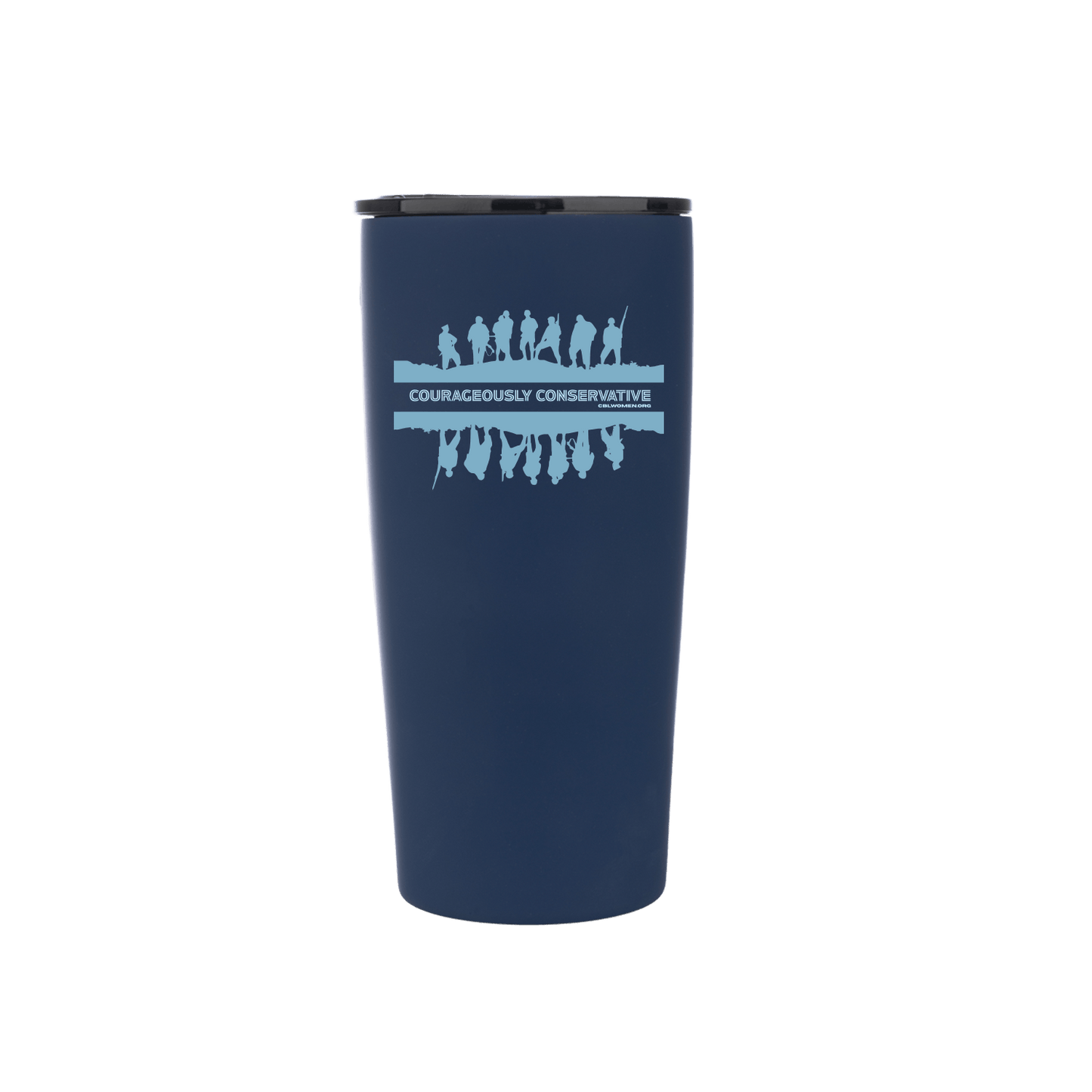 COURAGEOUSLY CONSERVATIVE SILHOUETTE Grip 20 with Mag Lid - Shield Blue