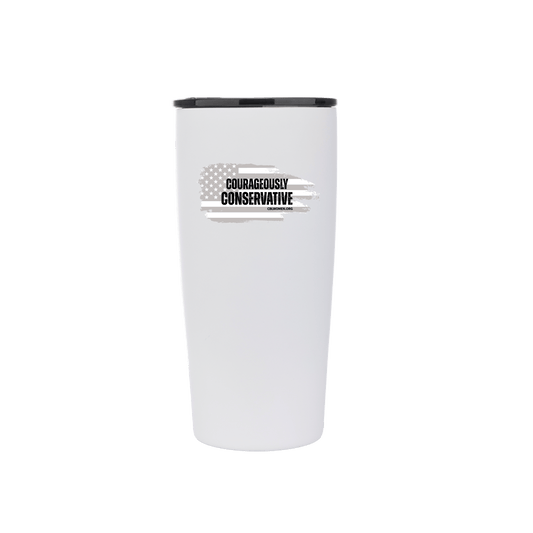 COURAGEOUSLY CONSERVATIVE FLAG Grip 20 with Mag Lid - White