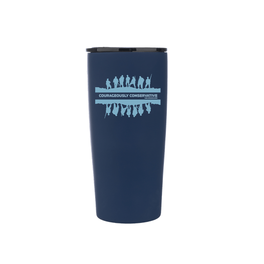 COURAGEOUSLY CONSERVATIVE SILHOUETTE Grip 20 with Mag Lid - Shield Blue
